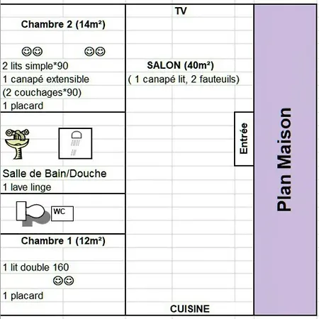 Dom wakacyjny Maison Confortable A Avec Grand Jardin Cloture *